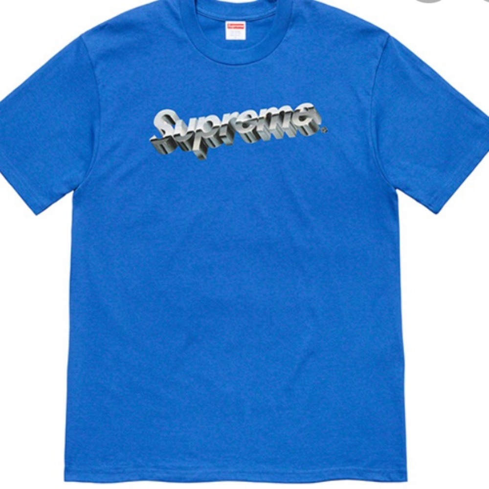 Supreme chrome blue tee